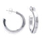 Women's Hoop Earrings | Elegant 3x20mm Polished Half Circle Hoop Earrings for Women Girls