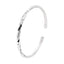 Sterling Silver Twisted Hammered Bracelet For Women