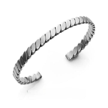 classic braided bangle for men