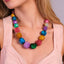 Multicolor gemstone necklace for women