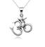 Silver Om Pendant for women