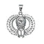 Silver Egyptian Scarab Eye Pendant