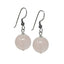 Handmade rose quartz gemstone drop earrings