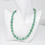 Handmade Women's 10X12mm Natural Green Aventurine Gemstone Beaded Necklace