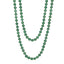 Green Agate Gemstone 120cm Beaded Necklace For Women