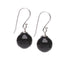 Women's Handmade Natural Black Agate Dangle Drop Earrings