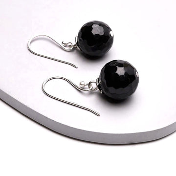 black ball Drop Earrings for women