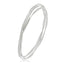 Sterling Silver Three Strands Russian Bangle Bracelet For Women