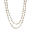 Women's 7-8mm White Baroque Freshwater Pearl Necklace 120cm Long