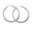 Sterling Silver 4cm Hoop Earrings for Women | Stylish 4mm Round Tube Design – Gift Boxed