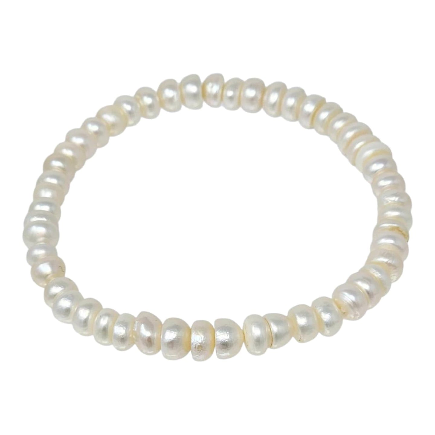 Handmade 5-6mm Freshwater Pearl Stretchy Bracelet For Women