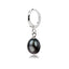 mens  black pearl earrings