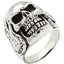 Silver Skeleton Skull Guitar Ring For Men