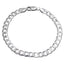 silver curb chain for men