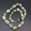 Women's Green Prehnite Chunky Statement Natural Gemstone Beaded Necklace