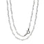 silver necklace for women girls heart chain