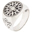 Silver Compass Ring for Men