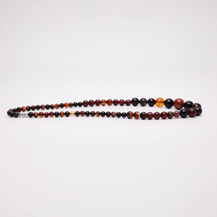 womens handmade gemstone necklace red