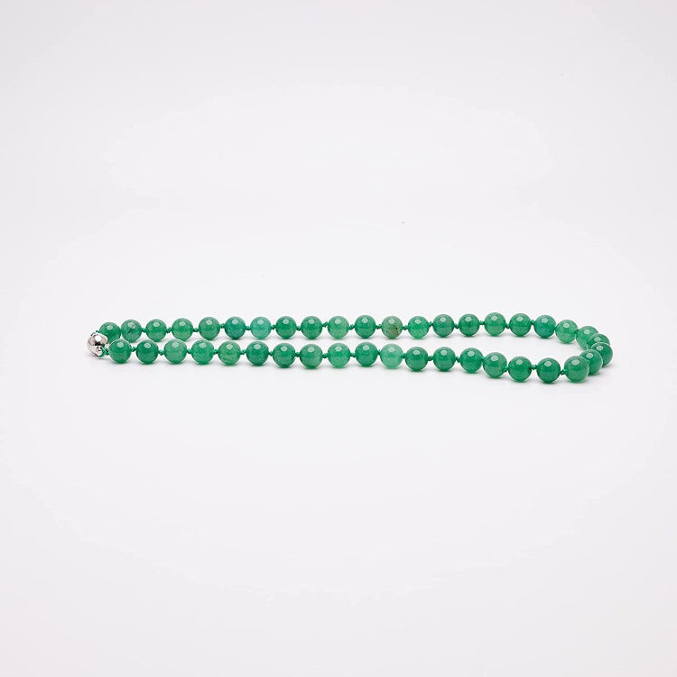 Womens Green Gemstone Necklace  
