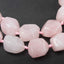 Women's Rose Quartz and Agate Gemstone Chunky Necklace