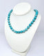 natural blue turquoise necklace for women