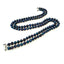 two row black pearl necklace for women