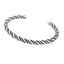 Men's Sterling Silver Twisted Chain Bangle Bracelet