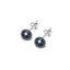 black pearl stud earrings