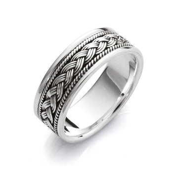 braided ring for men size P R T U Y W Z