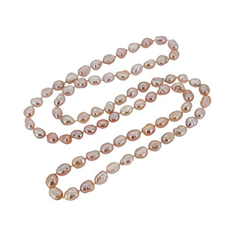 8-9mm Baroque Shape Freshwater Pearl Necklace, Long Length 75cm/30"