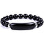 Black Agate Women's Handmade Natural Gemstone Beaded Bracelet Healing Chakra Semi Precious Gemstones