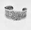 flower sterling silver wide cuff bangle for women girls