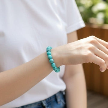 women's blue turquoise bracelet