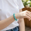 women's blue turquoise bracelet