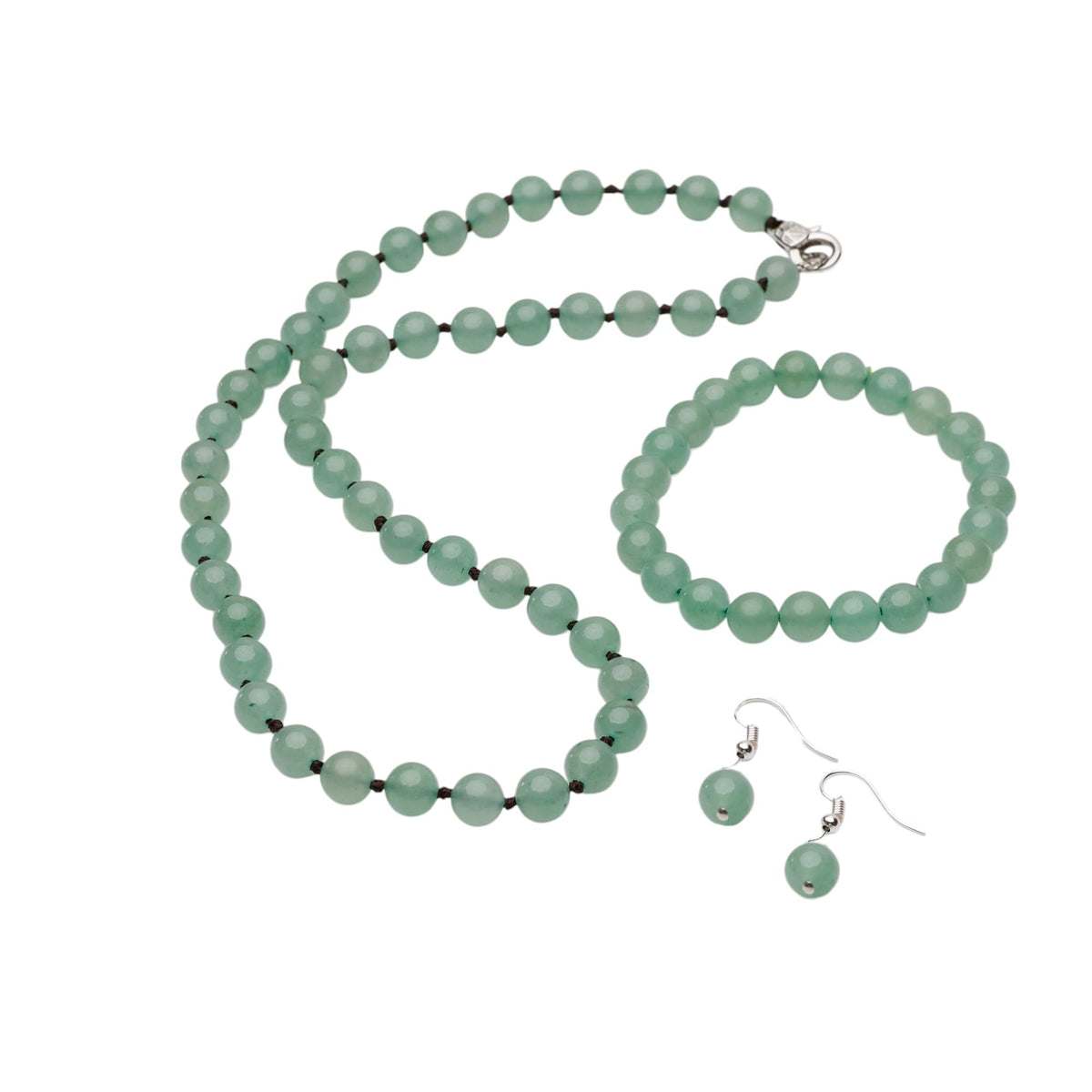 green gemstone beaded necklace