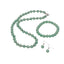 green gemstone beaded necklace