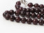 red garnet beaded necklace