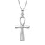 Egyptian 925 Silver Ankh Cross Key Of Life Pendant Necklace for Men and Women