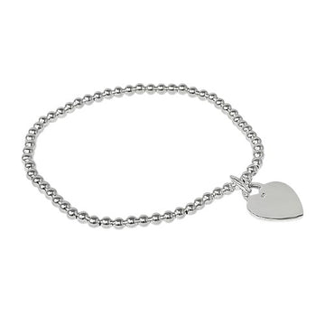 silver beaded bracelet for women girls