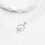 Womens Cats on Moon  925 Sterling Silver Pendant On Chain Necklace