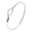Plain silver bangle for women girls