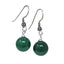 green gemstone drop earrings womens girls