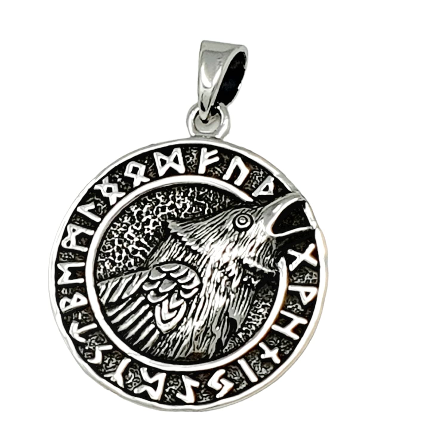 silver pendant necklace viking style
