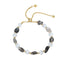 Women's Handmade Natural Black Rutilated Quartz Gemstone Bracelet