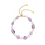 Women's Handmade Natural Amethyst Gemstone Bracelet