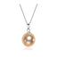 Women's Freshwater Pearl Pendant on Sterling Silver Box Chain Necklace