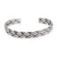 solid silver bangle bracelet for men