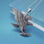 Large Sterling Silver Eagle Pendant For Men