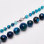 blue agate gemstone necklace for women