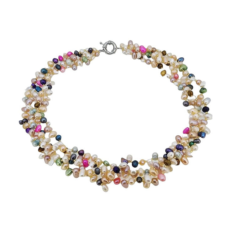 Multicoloured Pearl Necklace for Women